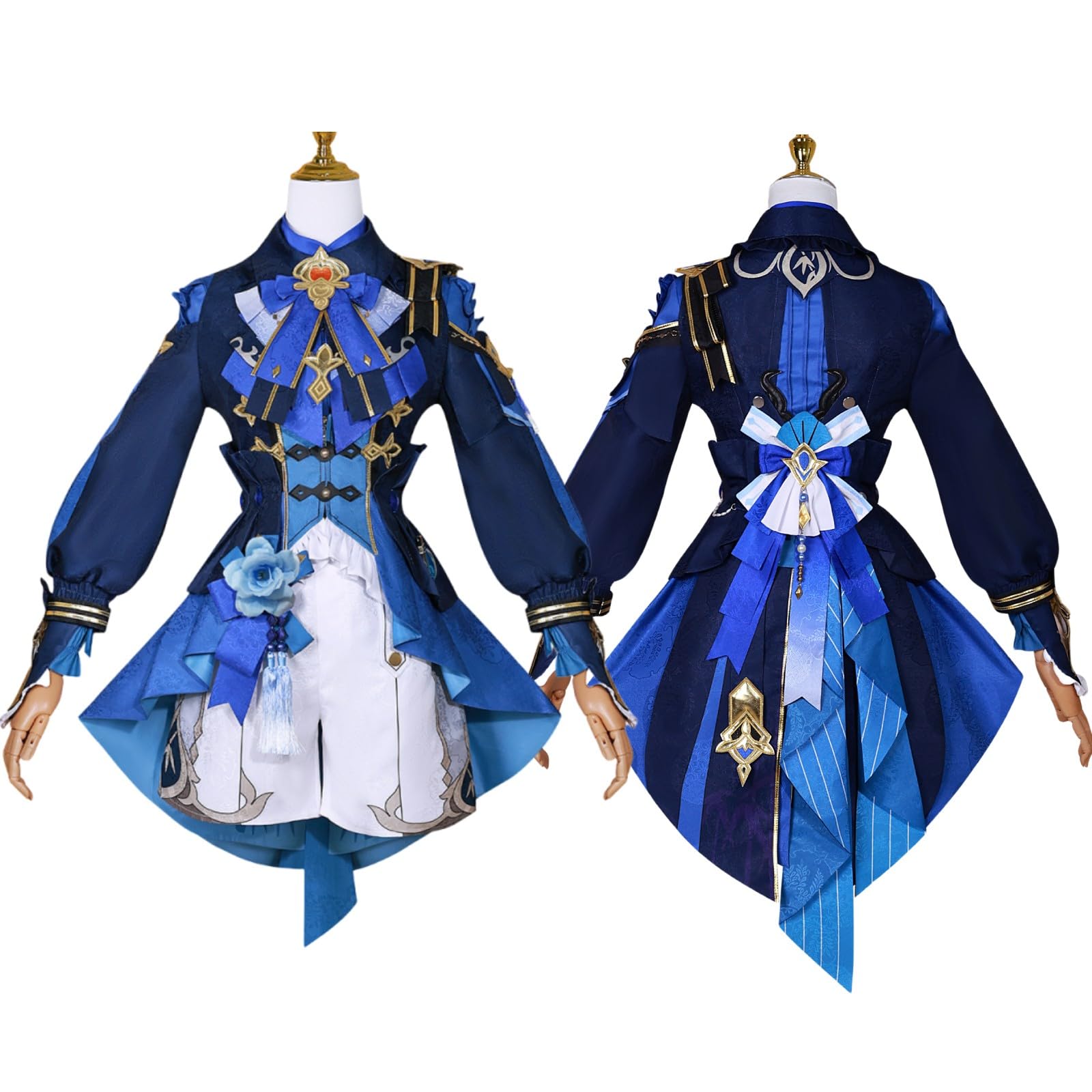 Amazon.co.jp: 原神 行秋 ゆくあき コスプレ衣装セット 海灯祭