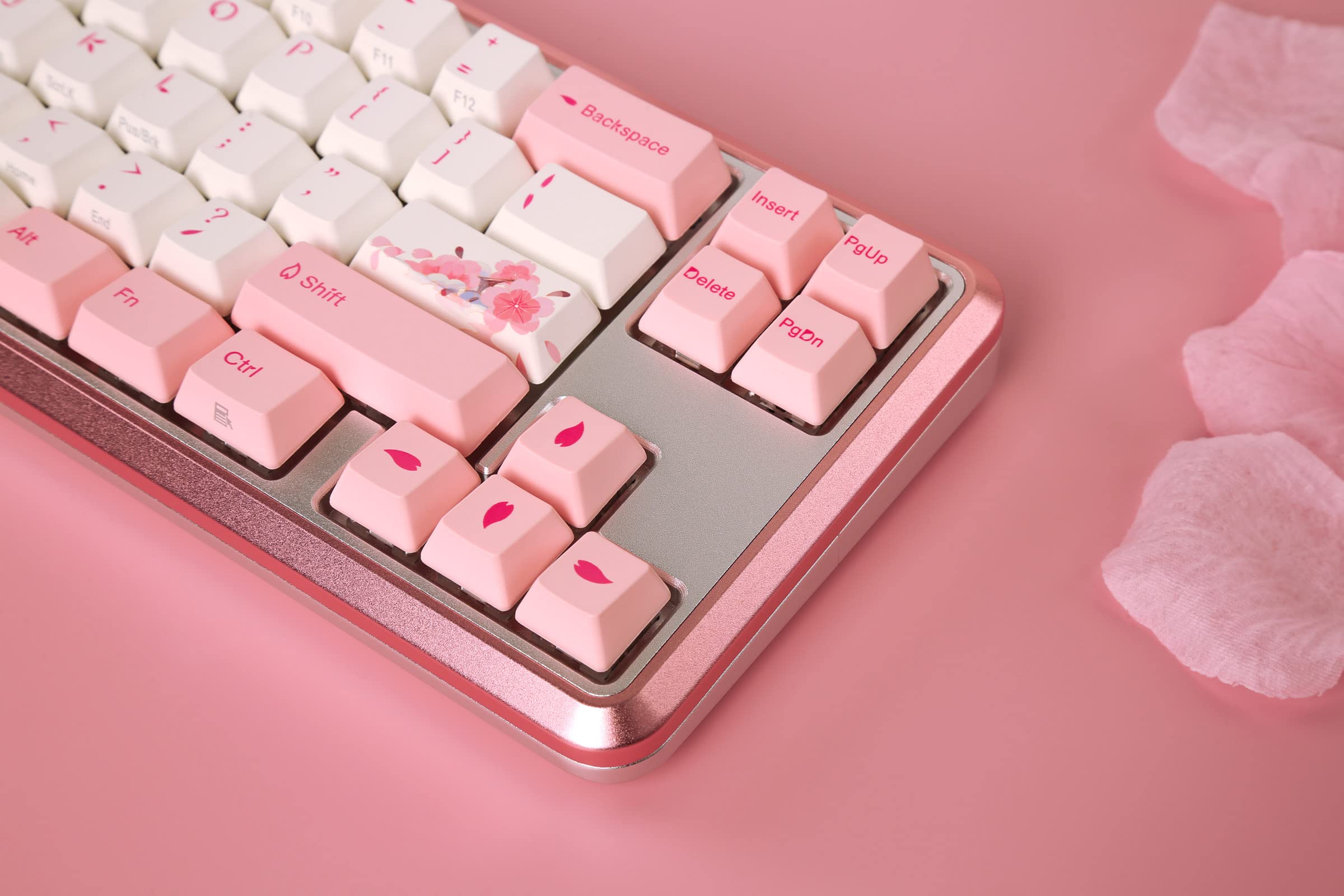 Amazon.com: Varmilo Sword 2-68 Sakura R2 White LED 65% Dye Sub PBT