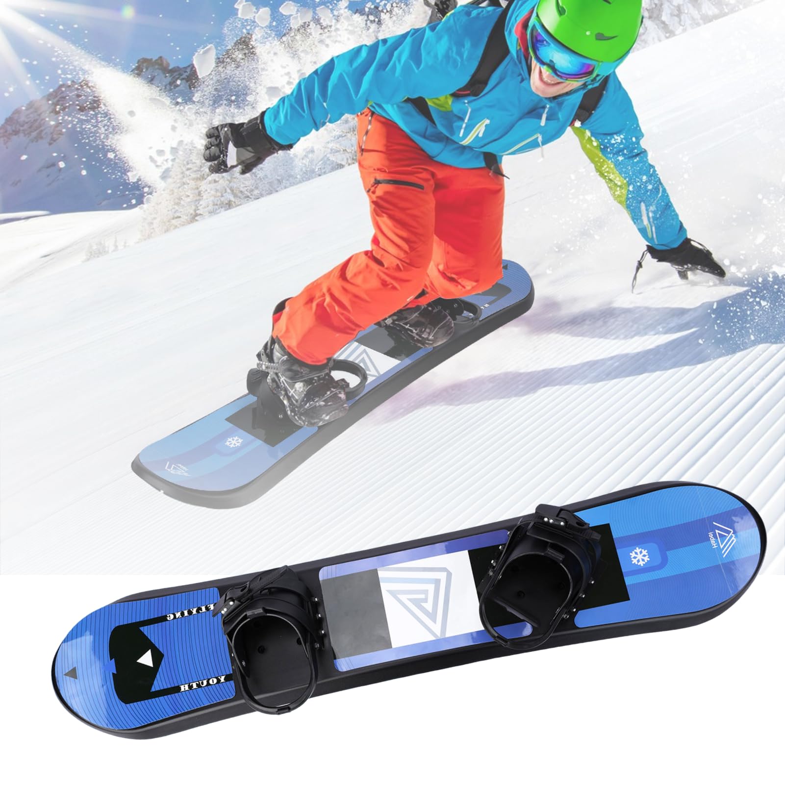Amazon | 初心者 キッズ スノーボード 双方向性 プラスチック シングル