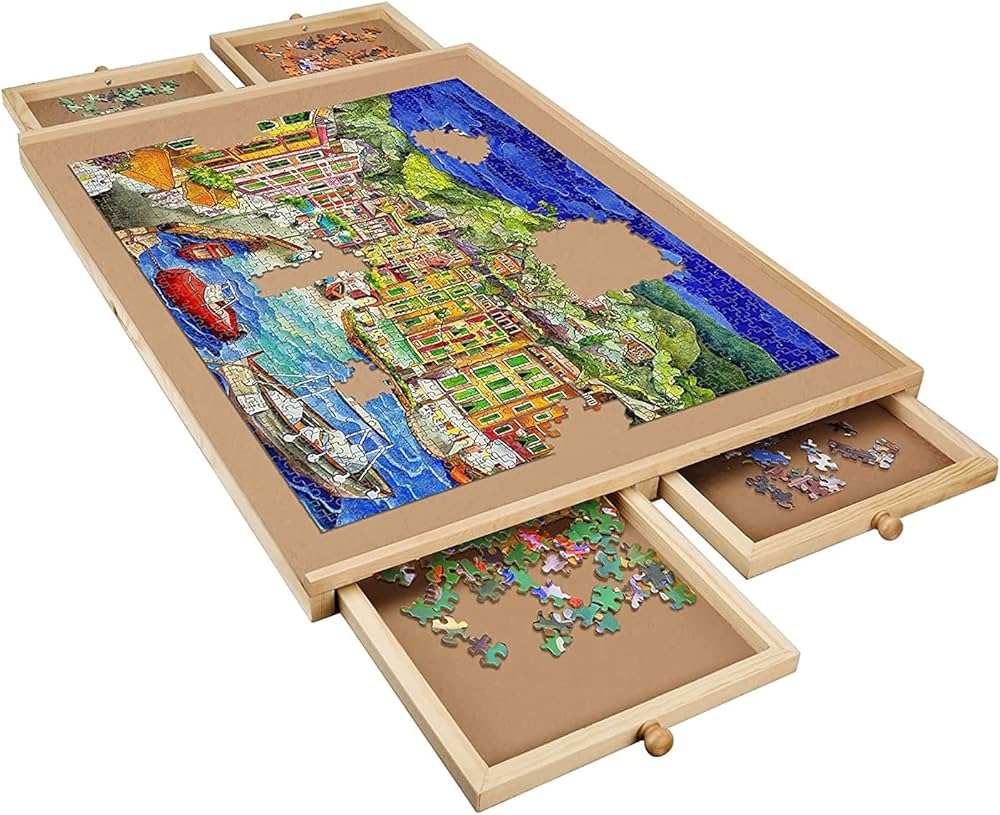 Amazon.co.jp: N/A 1000ピースのパズルボード、31 x 20インチの木製