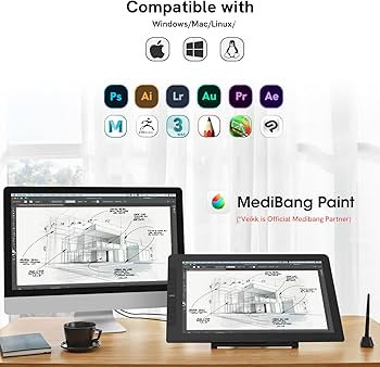 Amazon.com: VEIKK Drawing Tablet with Screen VK2200PRO Drawing