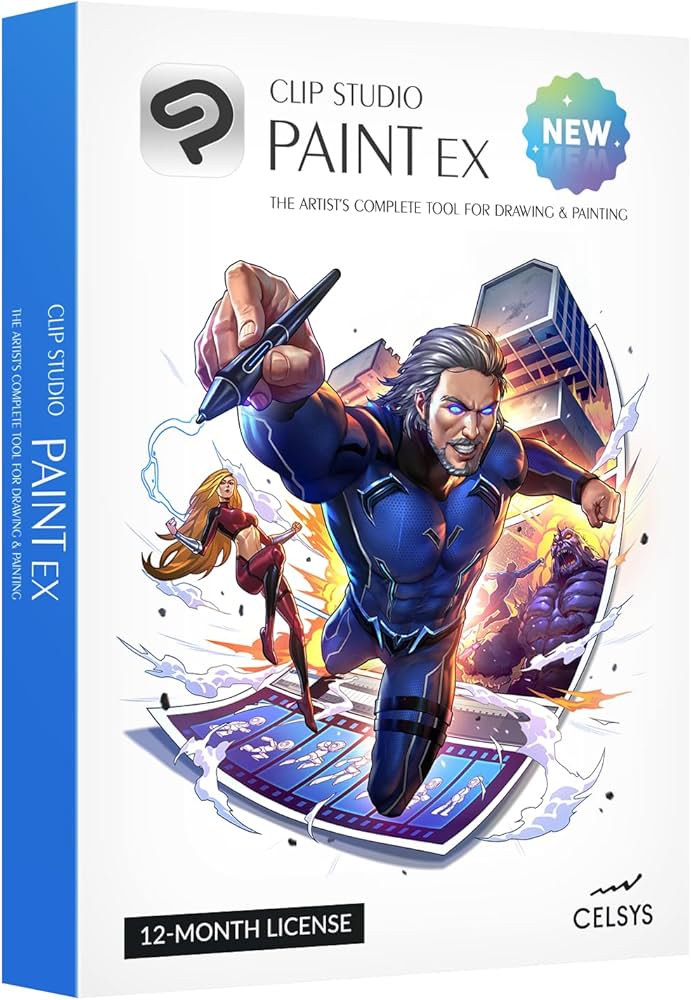Amazon.com: CLIP STUDIO PAINT EX - New | 12 Months License | 1