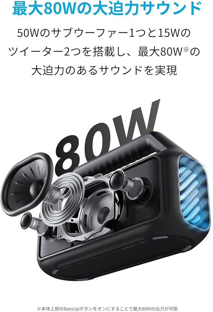 Amazon.co.jp: Anker Soundcore Boom 2 bluetooth スピーカー【80W出力