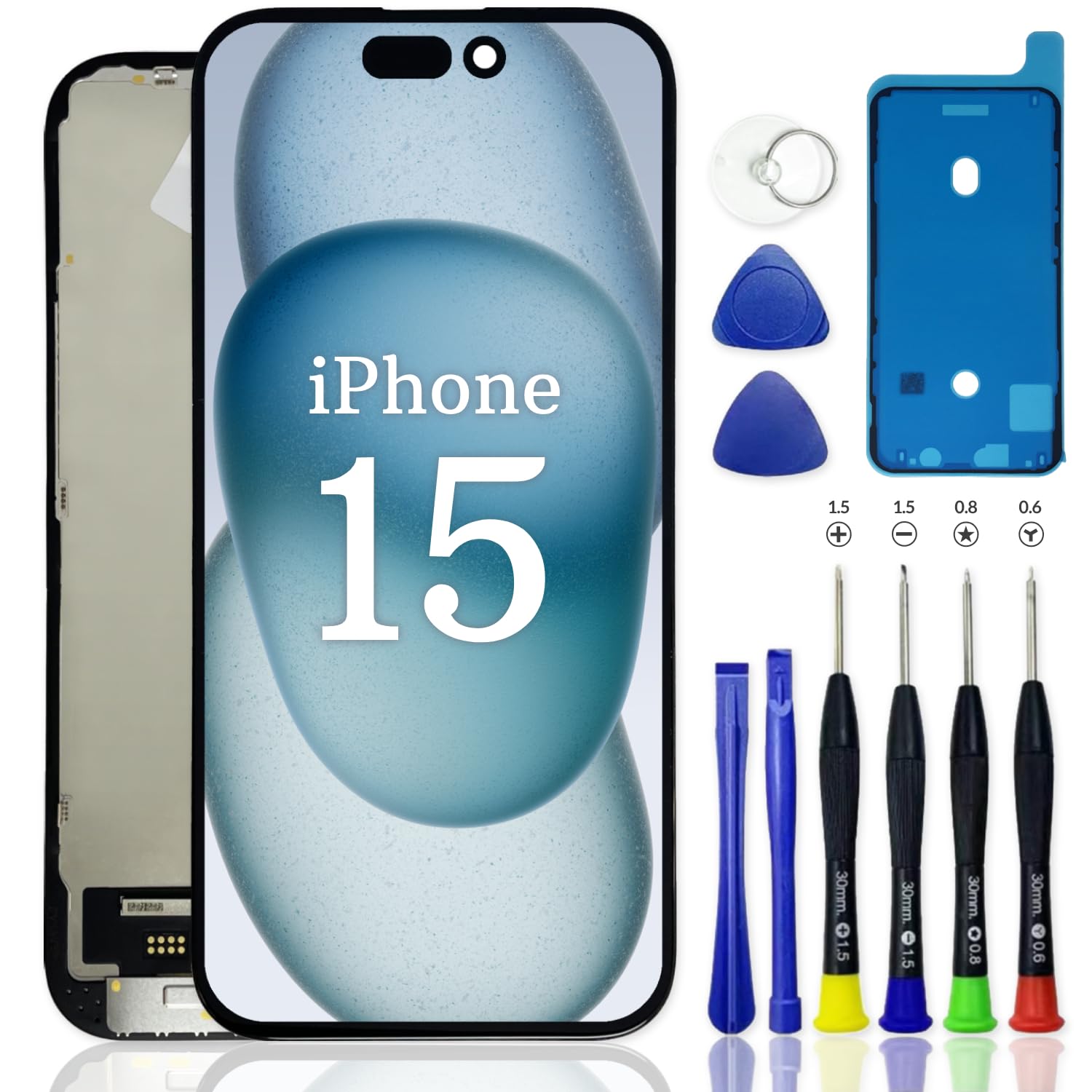 Amazon.co.jp: iPhone 15 液晶パネル LCD 画面交換 フロントパネル