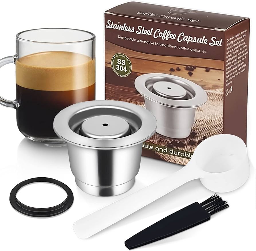 Amazon.co.jp: 再利用可能なコーヒーカプセル 詰め替え可能 ポッド