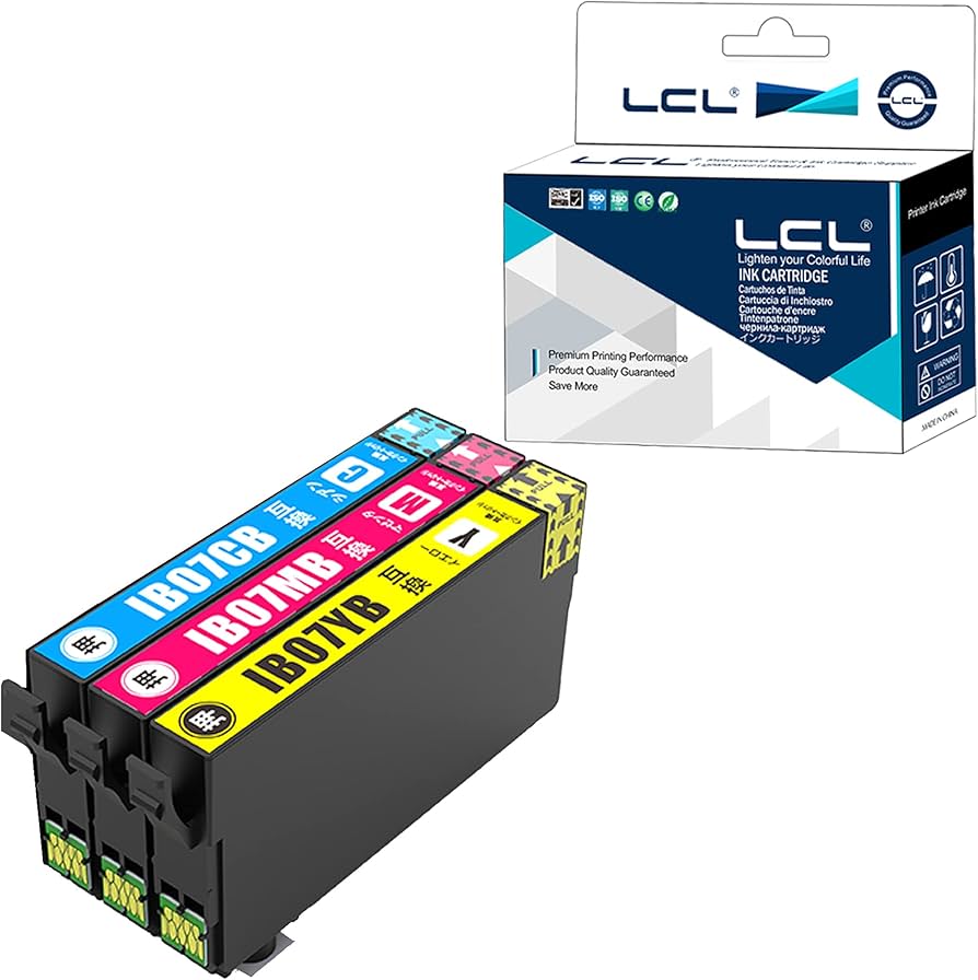 Amazon.co.jp: LCL エプソン用 IB07 IB07CB IB07MB IB07YB 大容量 顔料