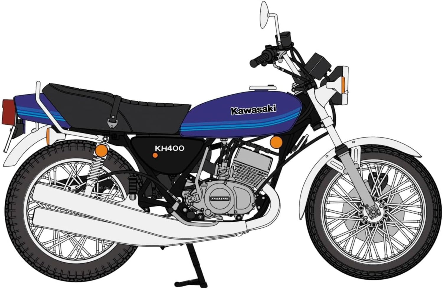 Amazon | ハセガワ 1/12 カワサキ KH400-A6 プラモデル 21772