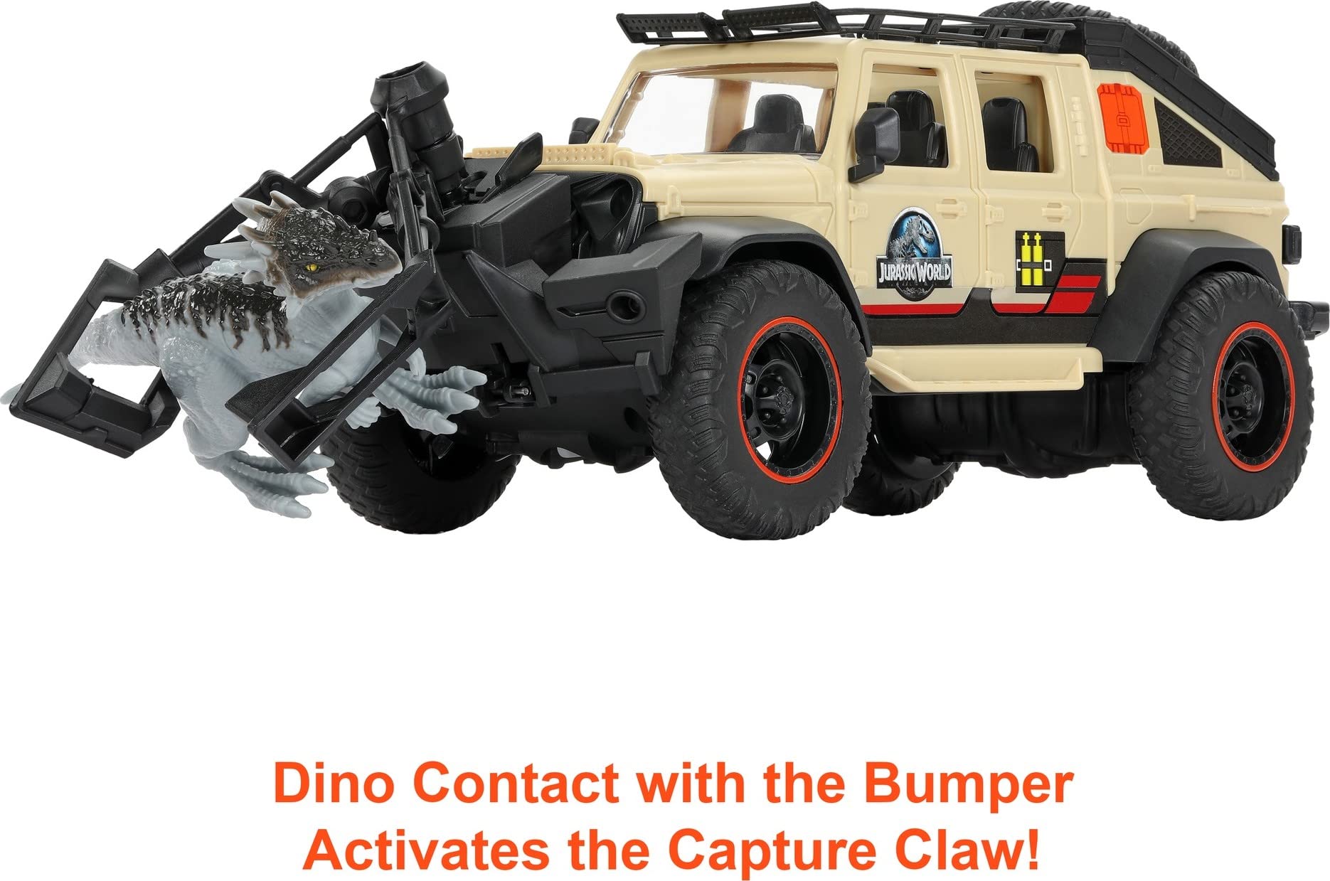 Amazon.com: Matchbox RC Jurassic World Dominion Jeep Gladiator, 6