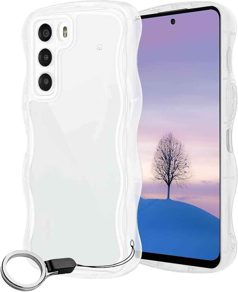 ZTE Nubia S 5G A403ZT Case Clear Wave TPU Wavy Bumper Transparent