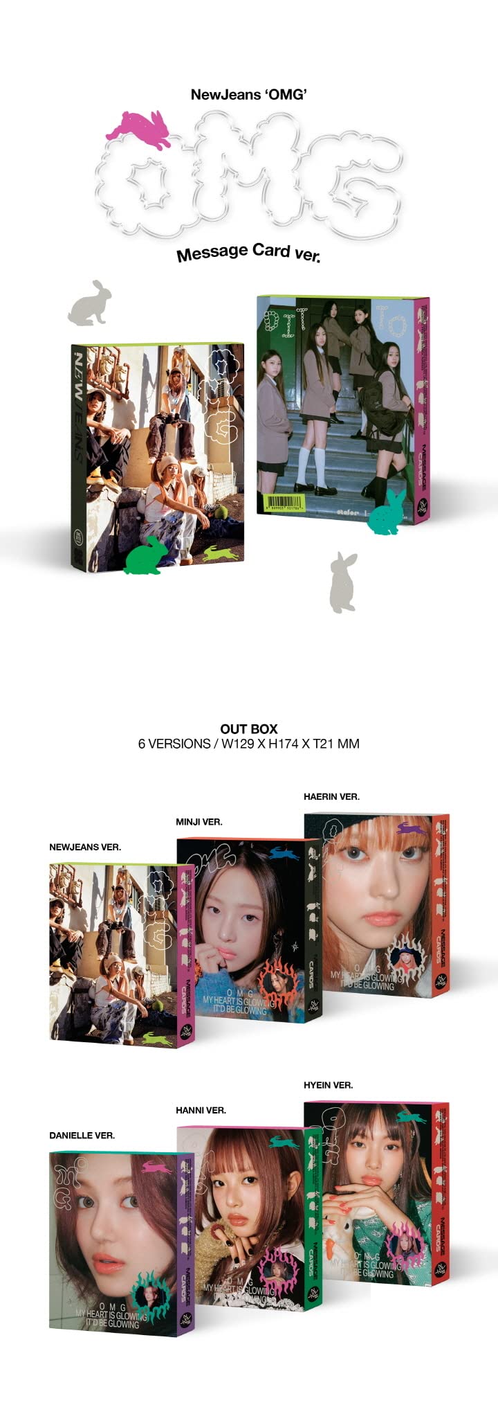 Amazon.co.jp: ニュージーンズ NewJeans - OMG [Message Card ver