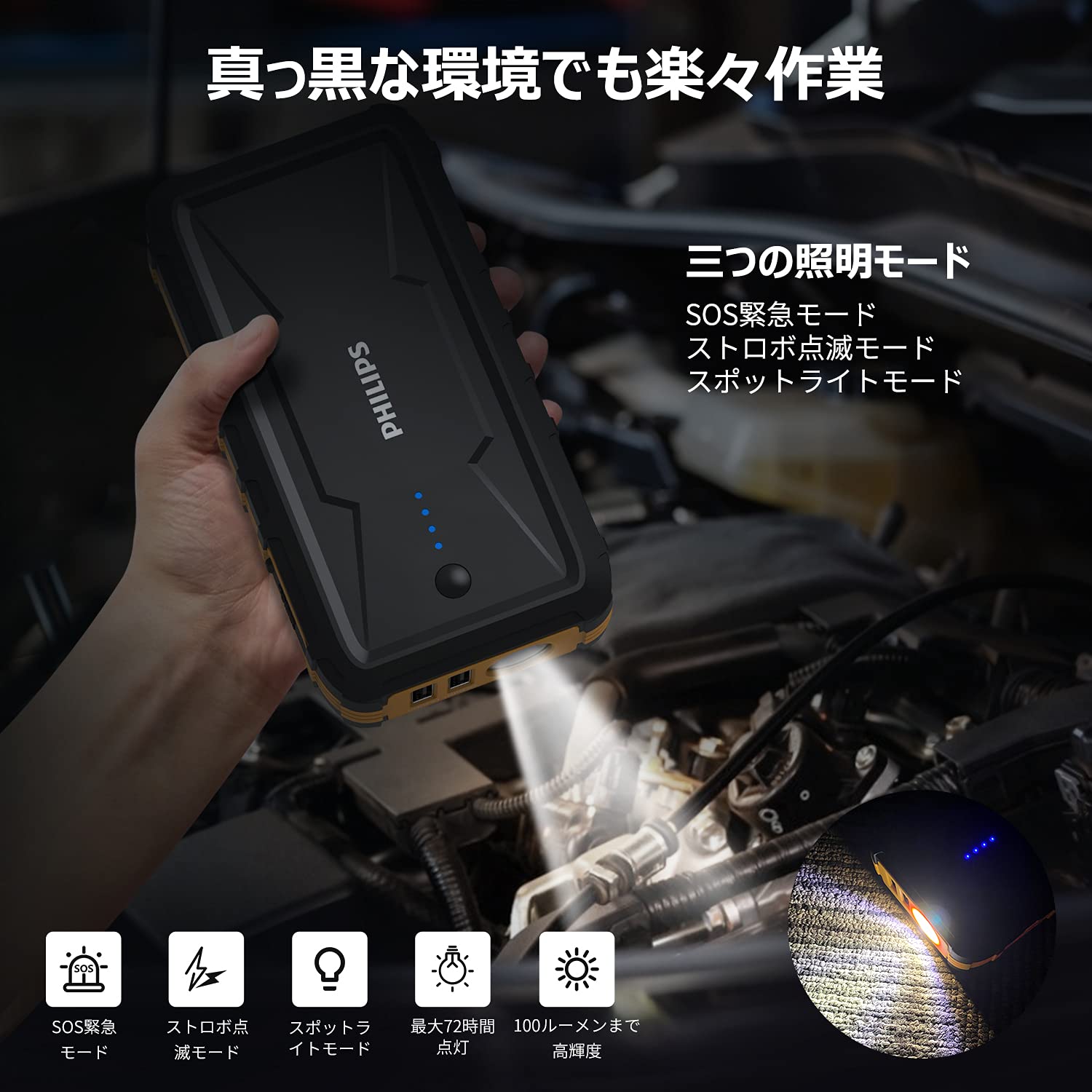 Amazon.co.jp: PHILIPS フィリップス 乗用車用 ジャンプスターター
