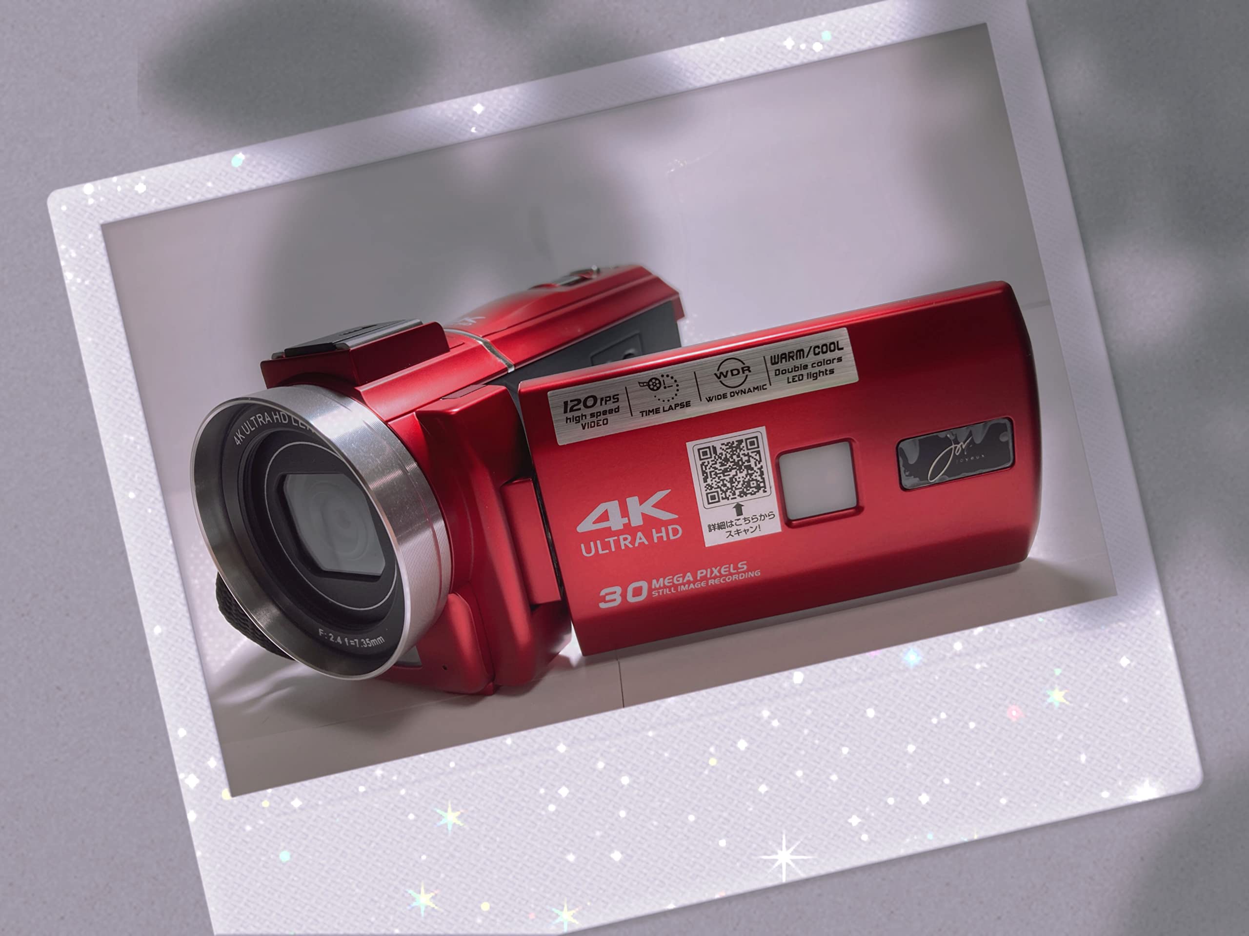 Amazon | ジョワイユ JOYEUX JOY-4KDVCAM-RD レッド 4Kデジタルマルチ