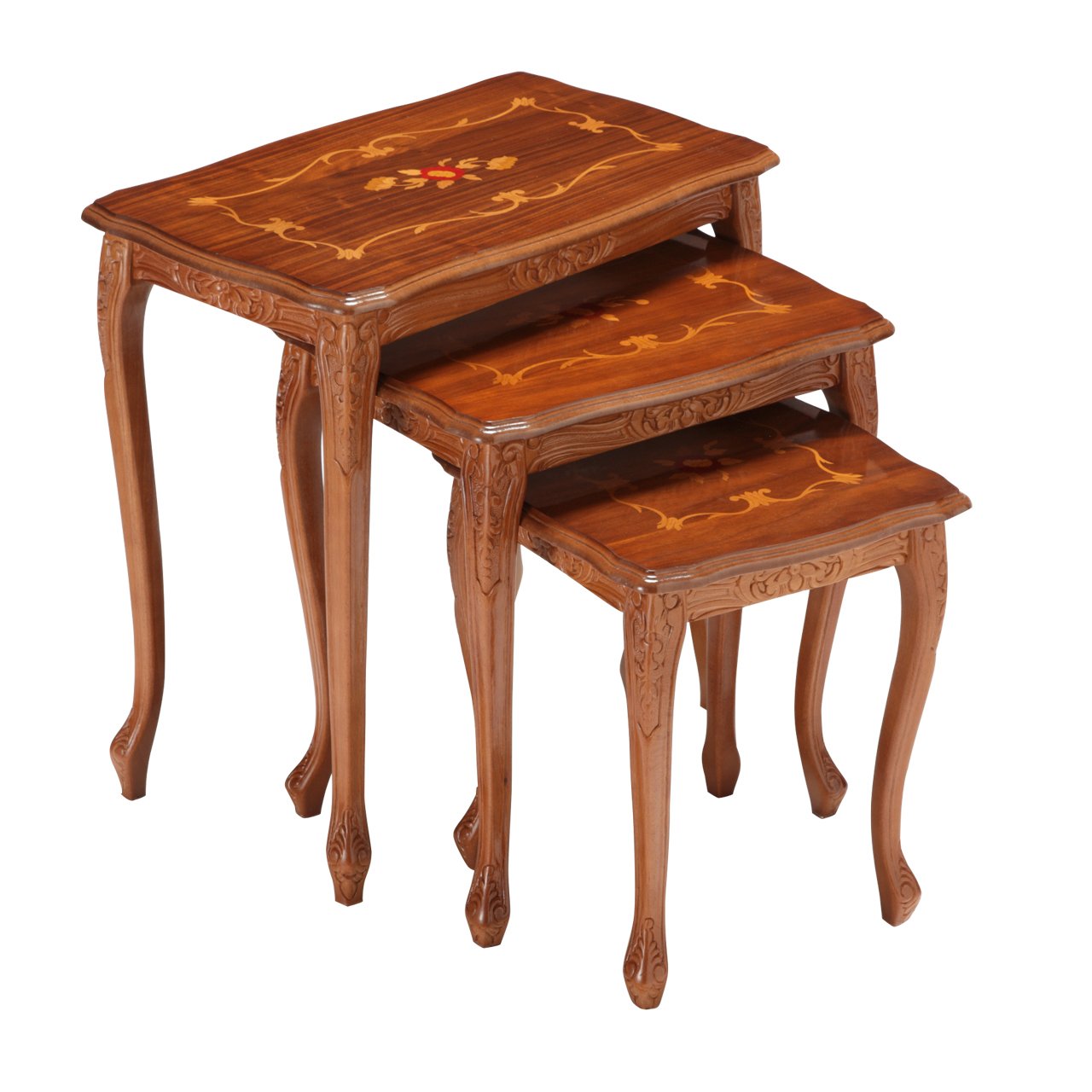 管412☆ヨーロピアンスタイル☆猫脚☆サイドテーブル☆ネストテーブル