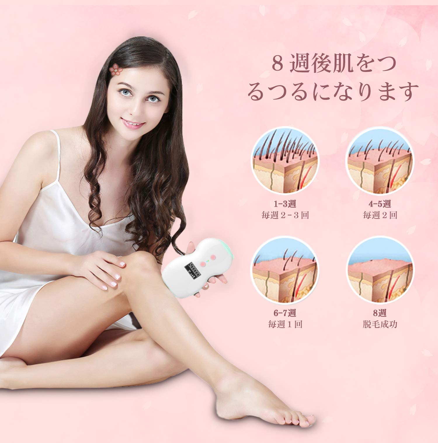 Amazon.co.jp: Clalufa 脱毛器 IPL光脱毛 光エステ 脱毛器 50万発照射