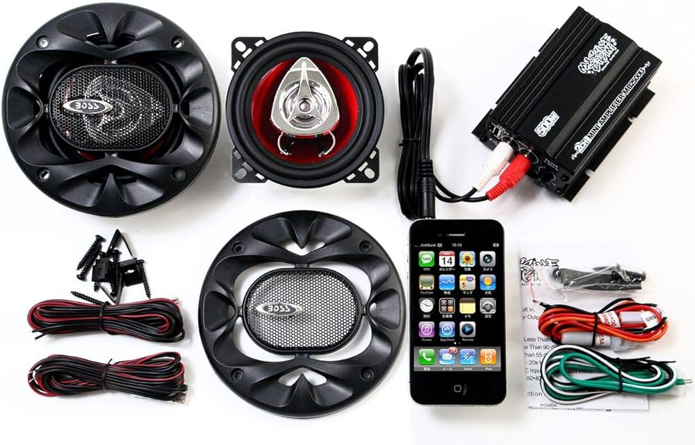 Amazon.co.jp: バイク用 バイク 爆音 オーディオ 10cm 10センチ 4