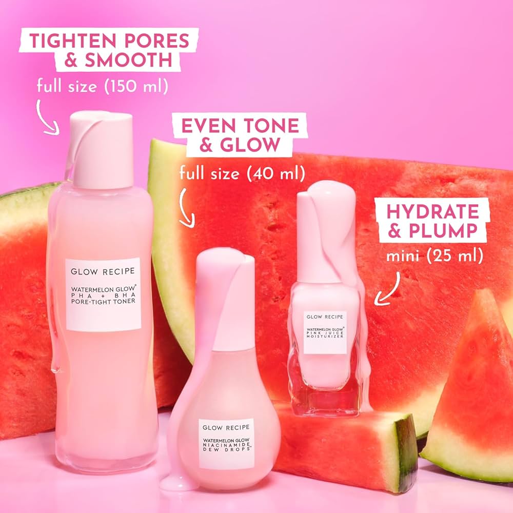 Amazon.com: Glow Recipe Watermelon Glow Icons Skin Care Gift Set
