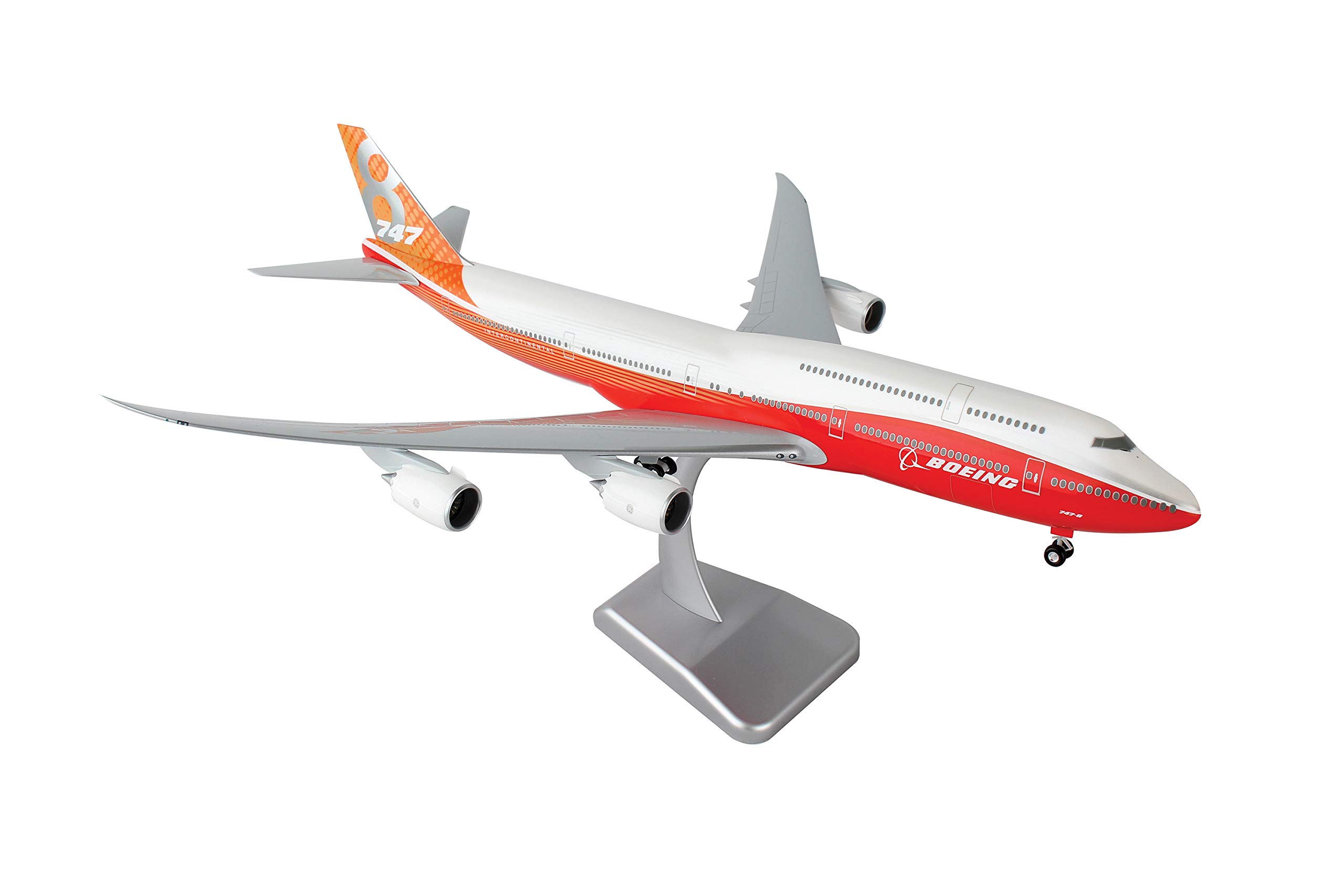 Amazon.com: Daron Hogan Boeing House 747-8 1/200 Red Tail W/Gear