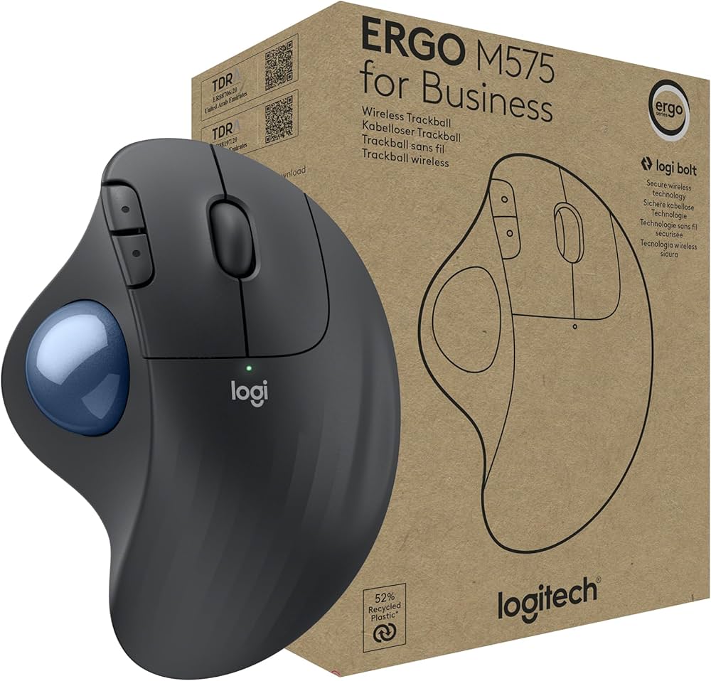 Amazon.co.jp: Logitech Ergo M575 ワイヤレストラックボールマウス