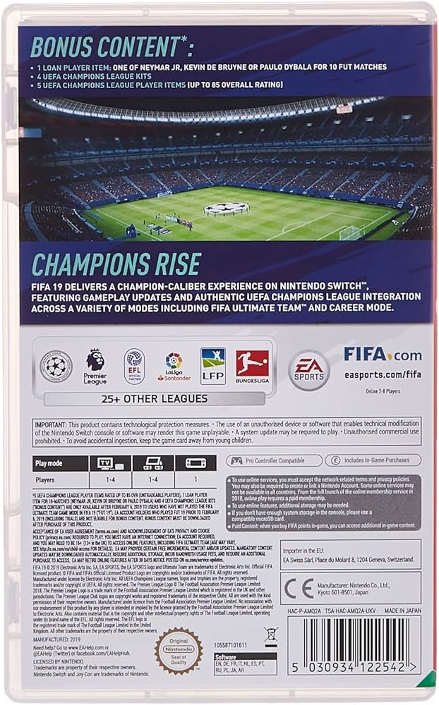 Amazon.com: FIFA 19 - Nintendo Switch : Electronic Arts: Video Games