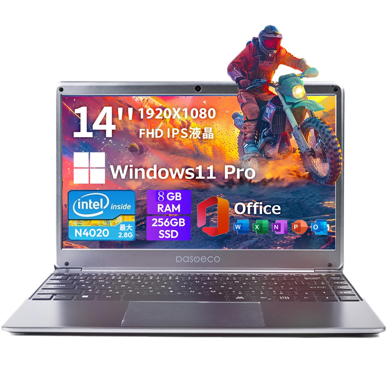 Amazon.co.jp: ZUI-TEC 14インチノートパソコン, FHD IPSディスプレイ