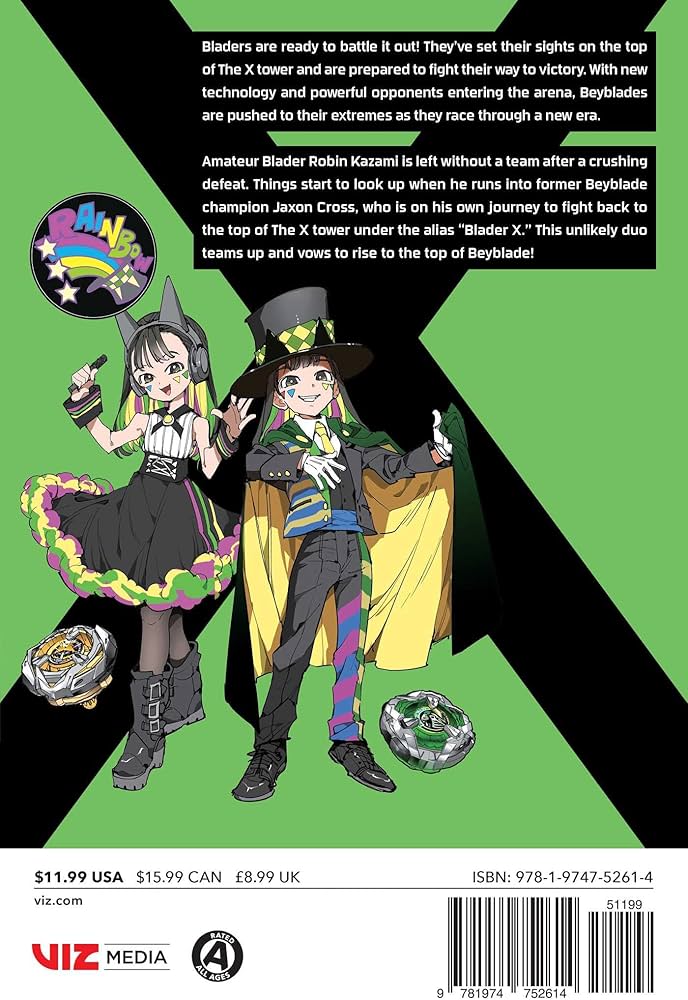 Beyblade X, Vol. 1: Kawamoto, Homura, Muno, Hikaru, Demizu, Posuka