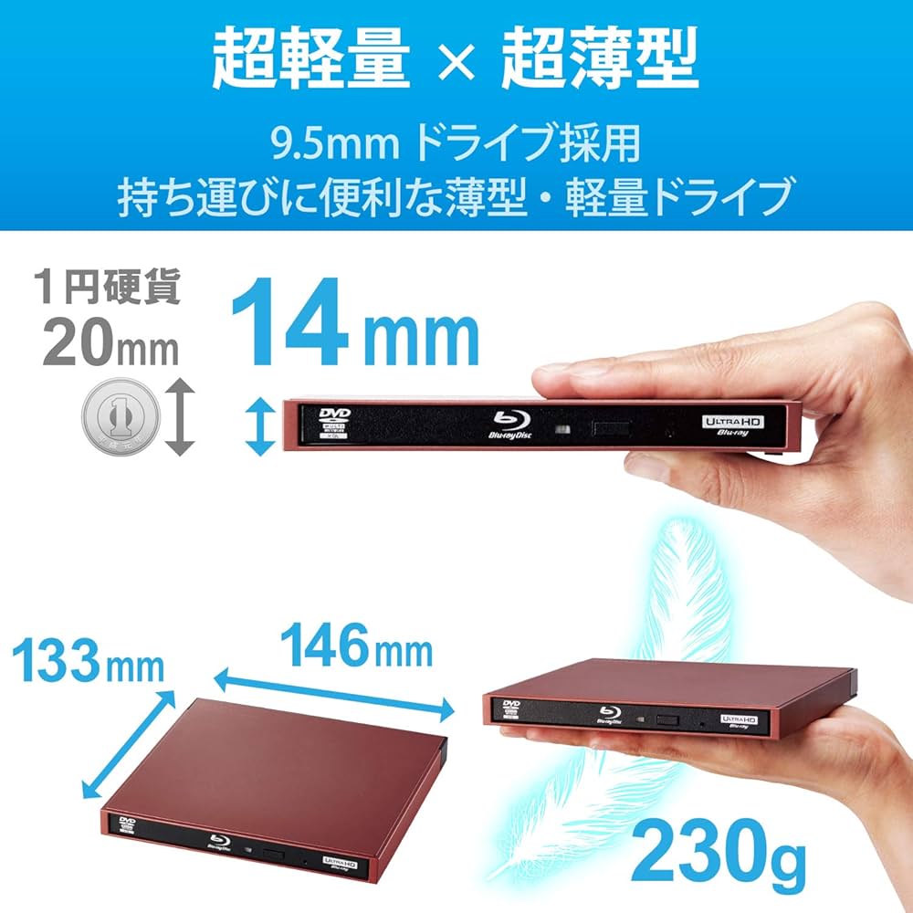 Amazon.co.jp: ロジテック 外付け ブルーレイドライブ USB3.2 Gen1