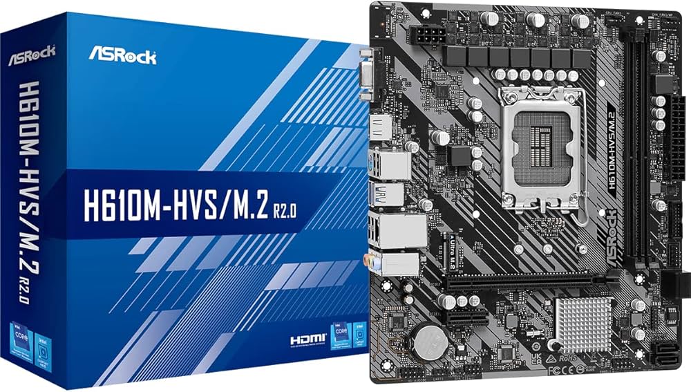 Amazon | ASRock H610M-HVS/M.2 マザーボード (LGA 1700/2xDDR4/HDMI