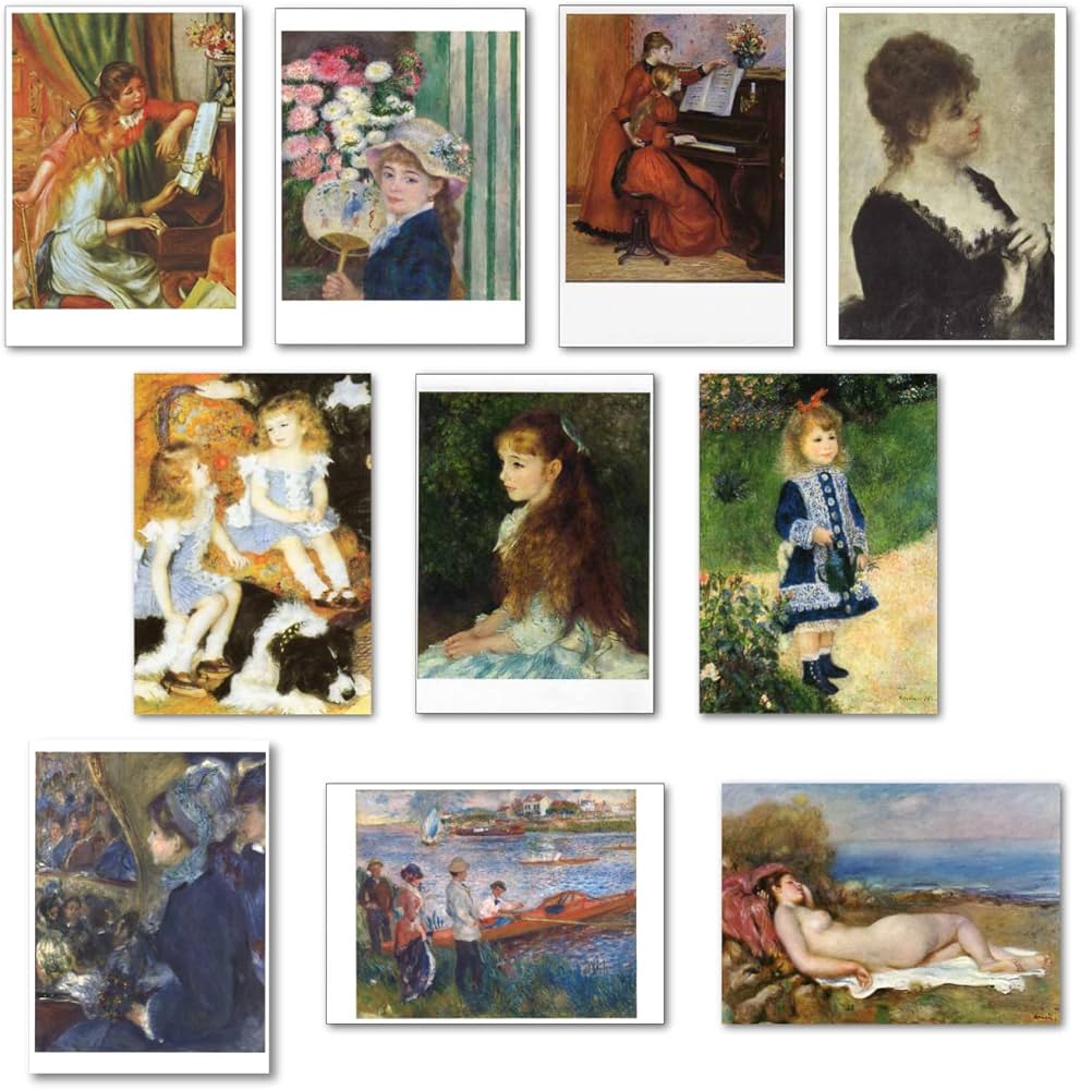 Amazon | 【正規輸入品】ポストカード アート10柄セット「ルノワール1
