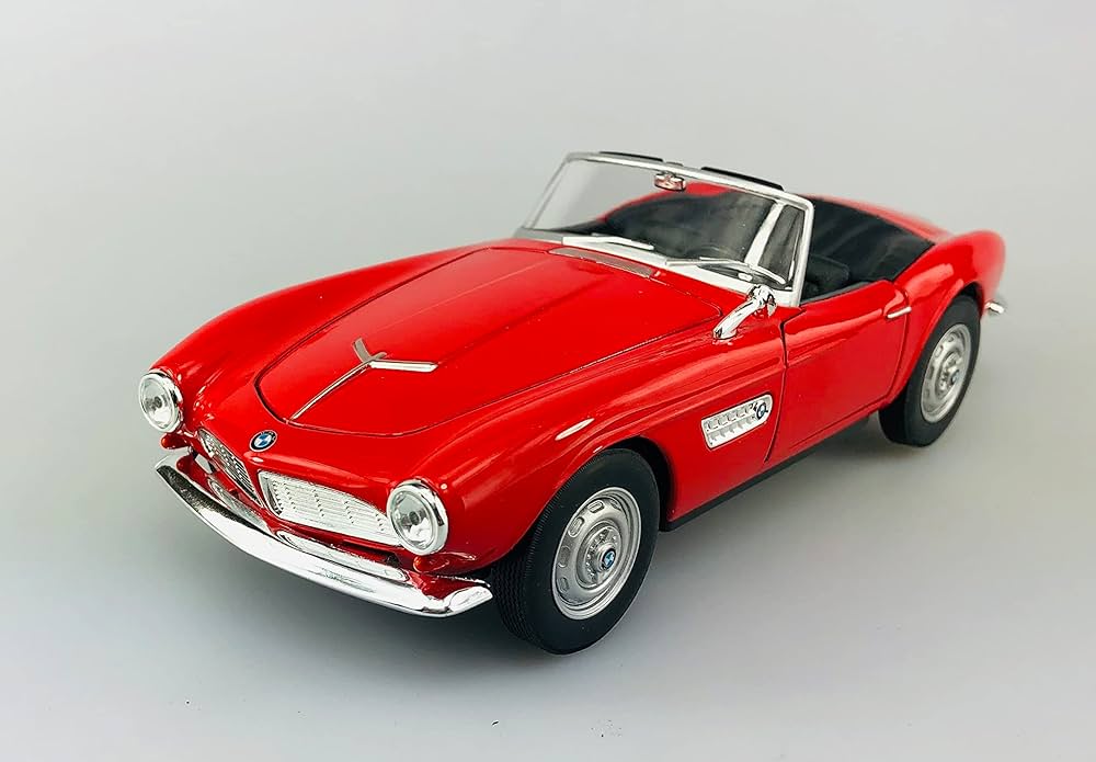 Welly B-M-W 507 Cabriolet Ouvert Rouge 1956-1959 1/24 Modèle