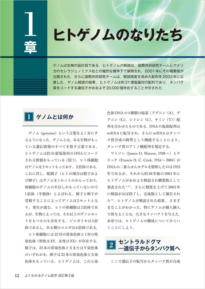 よくわかるゲノム医学 改訂第2版〜ヒトゲノムの基本から個別化医療まで