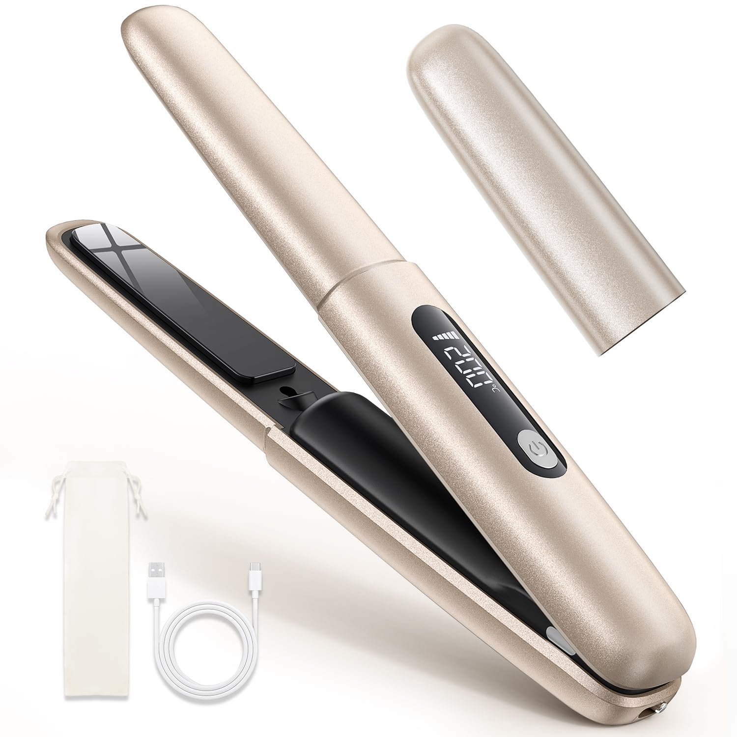 Amazon | ヘアアイロン コードレス 【美容師推薦・25秒急速加熱・韓国