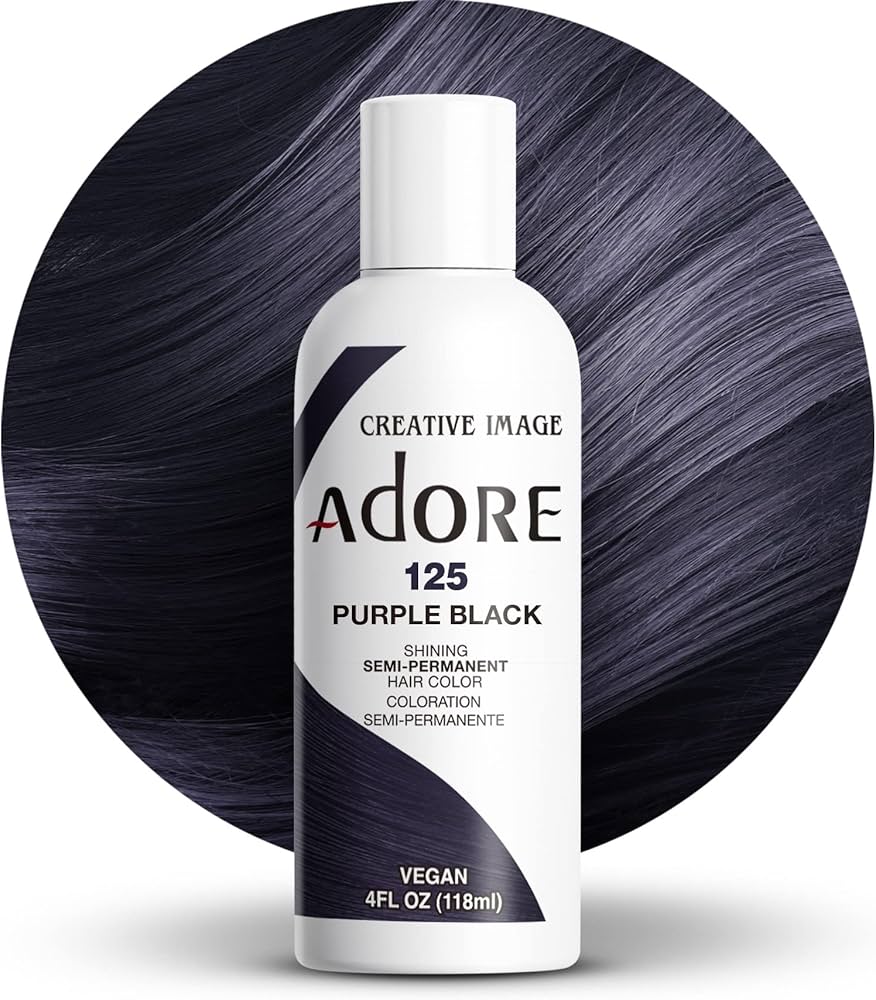 Amazon.com : Adore Semi Permanent Hair Color (125(2) Purple Black