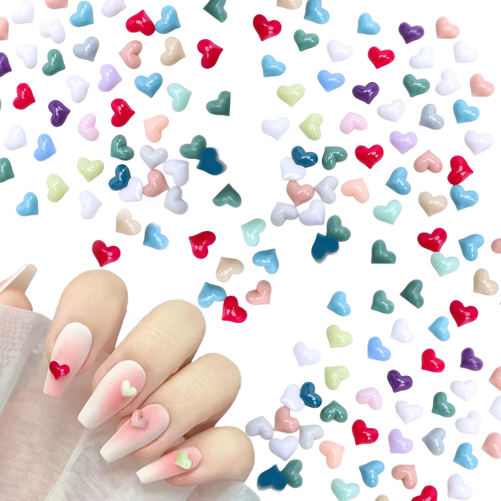Amazon.co.jp: ハート ネイルパーツ 約100個セット 小さい ハート型