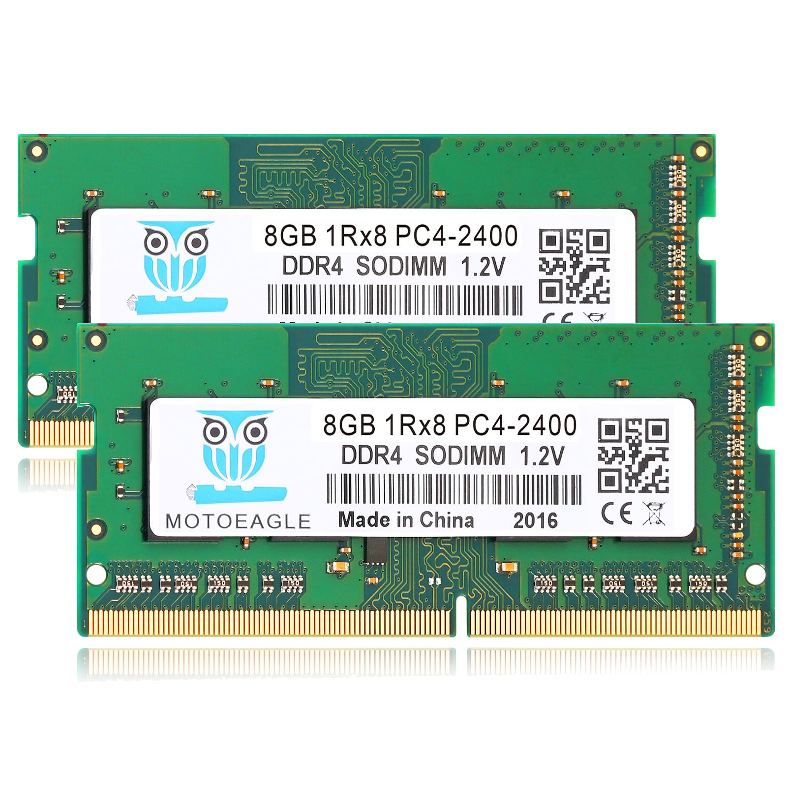 16GB DDR4 RAM 2X 8GB PC4-2400T SODIMM 1RX8 PC4-19200 DDR4 2400MHZ