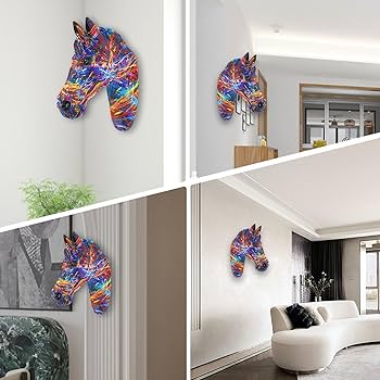 Amazon.co.jp: Fruusv 人工樹脂馬の装飾 | フェイクホース彫刻