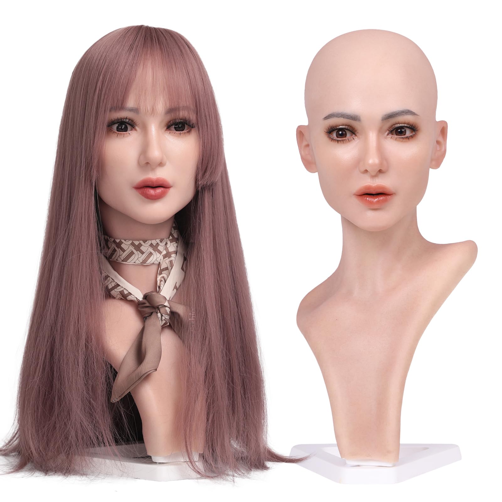 Amazon.co.jp: TEYVIYI マネキンヘッド ヘッドモデル かつらホルダー