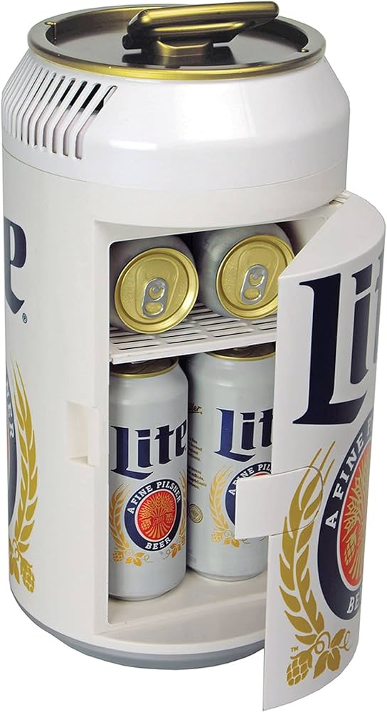 Amazon.com: Miller Lite Mini Fridge - Refrigerator for Bedroom