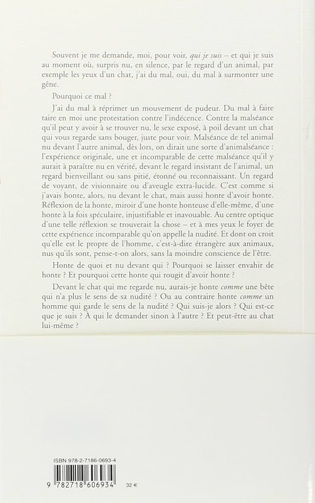 Amazon | L'animal que donc je suis | Derrida, Jacques | Philosophy