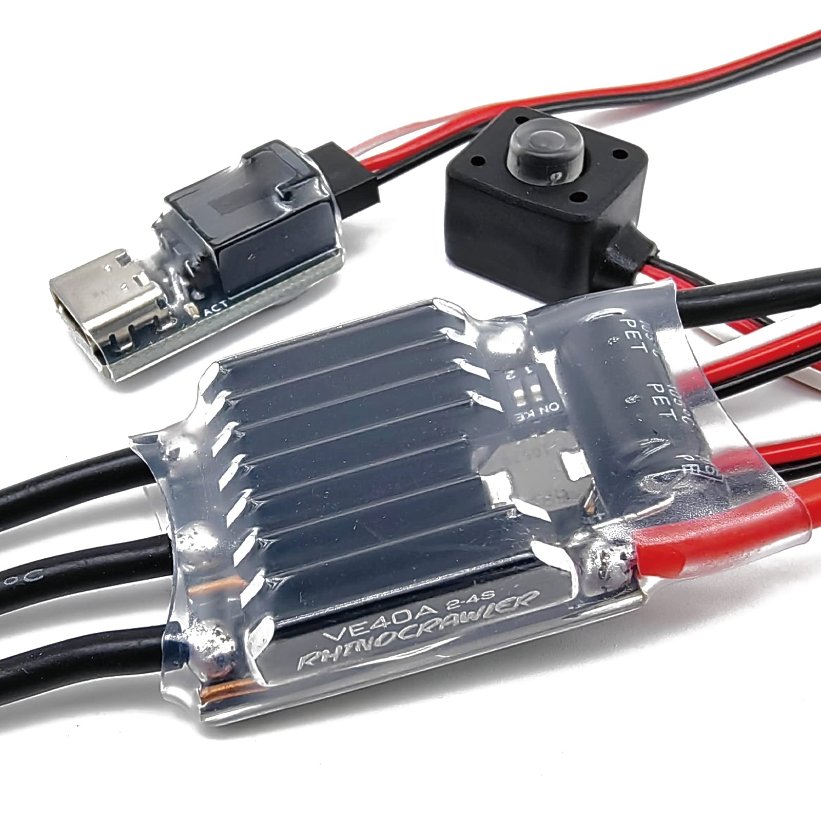 Amazon | RhinoESC クローラー ESC AM32 40A BEC 5.2~8.2V Traxxas