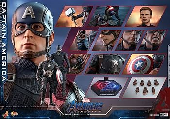 Hot Toys 1:6 Captain America - Avengers: Endgame, Multicoloured