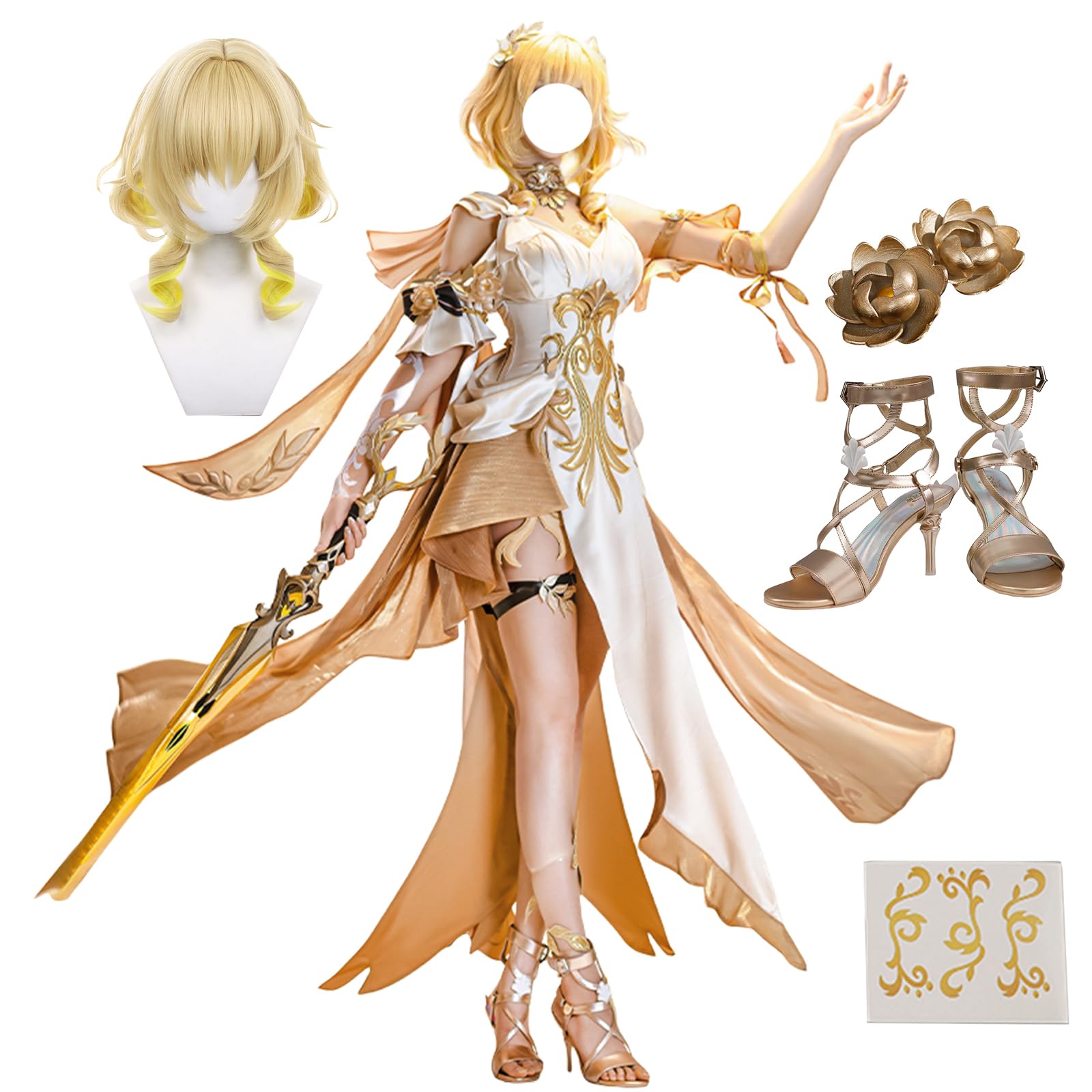 Amazon.co.jp: [HAOJEE] 崩壊：スターレイル アグライア コスプレ