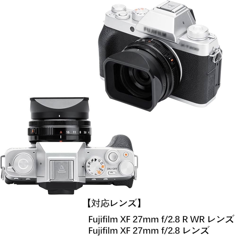 Amazon | JJC メタル 正方形 LH-XF27 レンズフード + フードキャップ