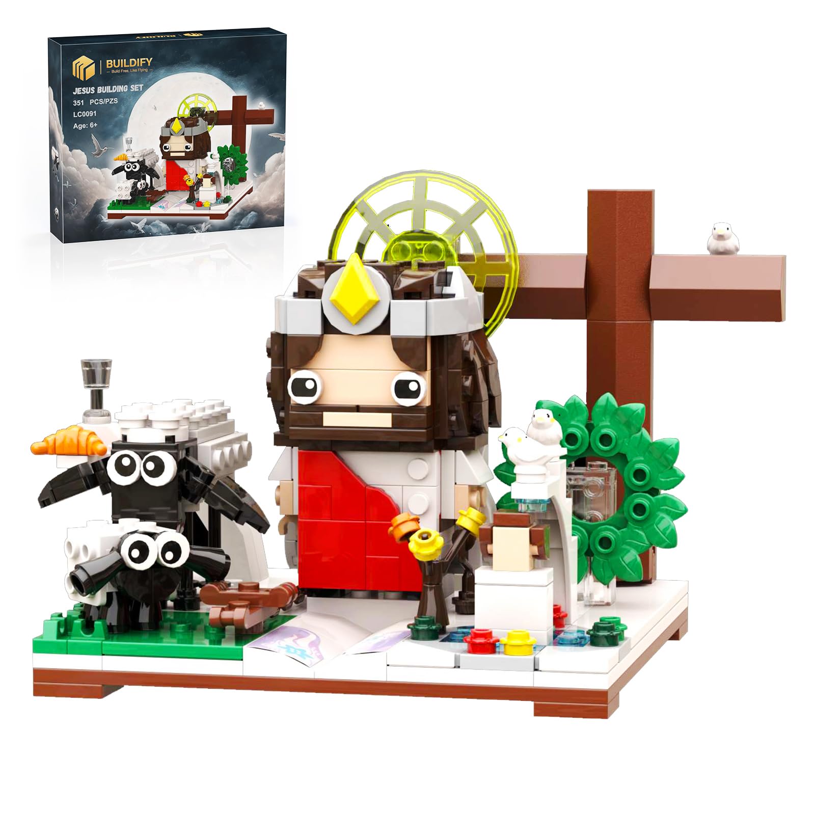 Amazon.com: Tenhorses Jesus Building Block Sets, Little Jesus