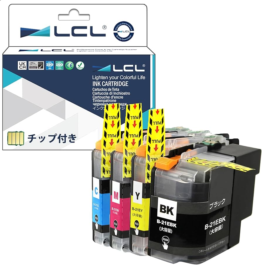 Amazon.co.jp: LCL Brother用 ブラザー用 LC21E-4PK LC-21E LC21E