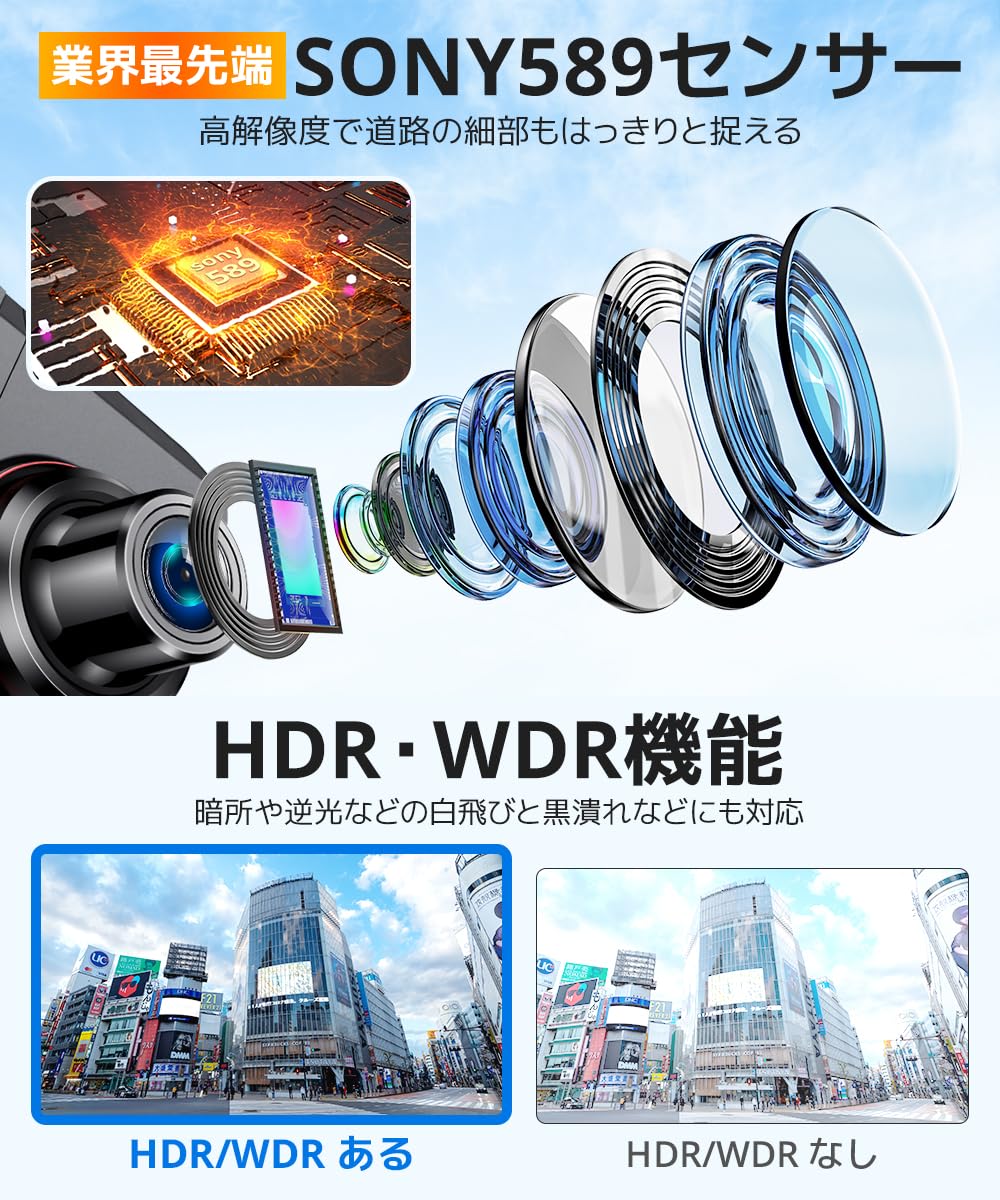 Amazon.co.jp: ドライブレコーダー ミラー型 【2025年進化モデル・4K