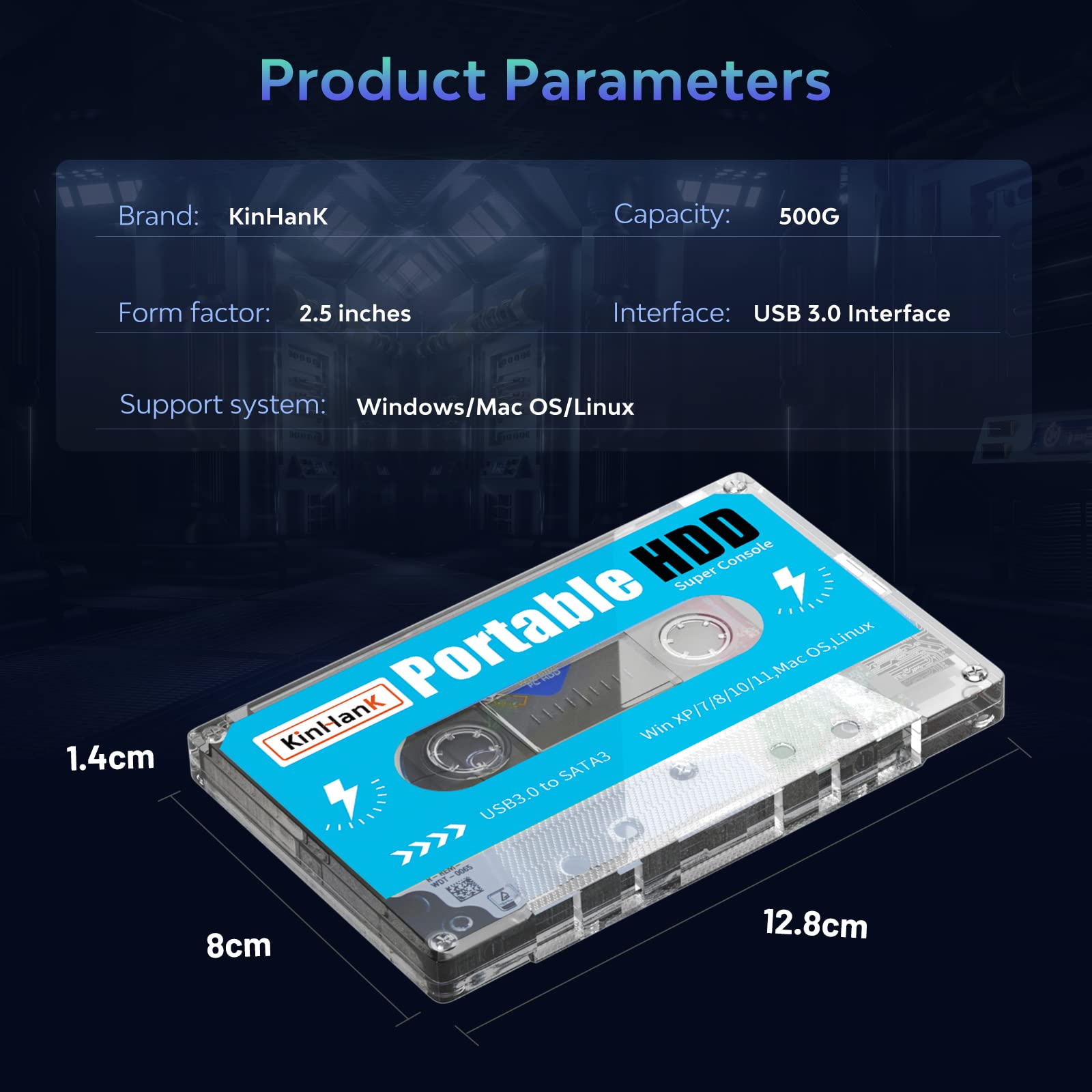 Amazon.co.jp: Kinhank 500G ポータブル外付けゲームハードドライブ