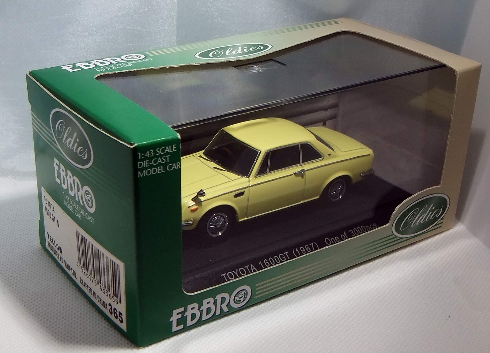 Amazon | エブロ 1/43 トヨタ1600GT 5 1967 イエロー 完成品