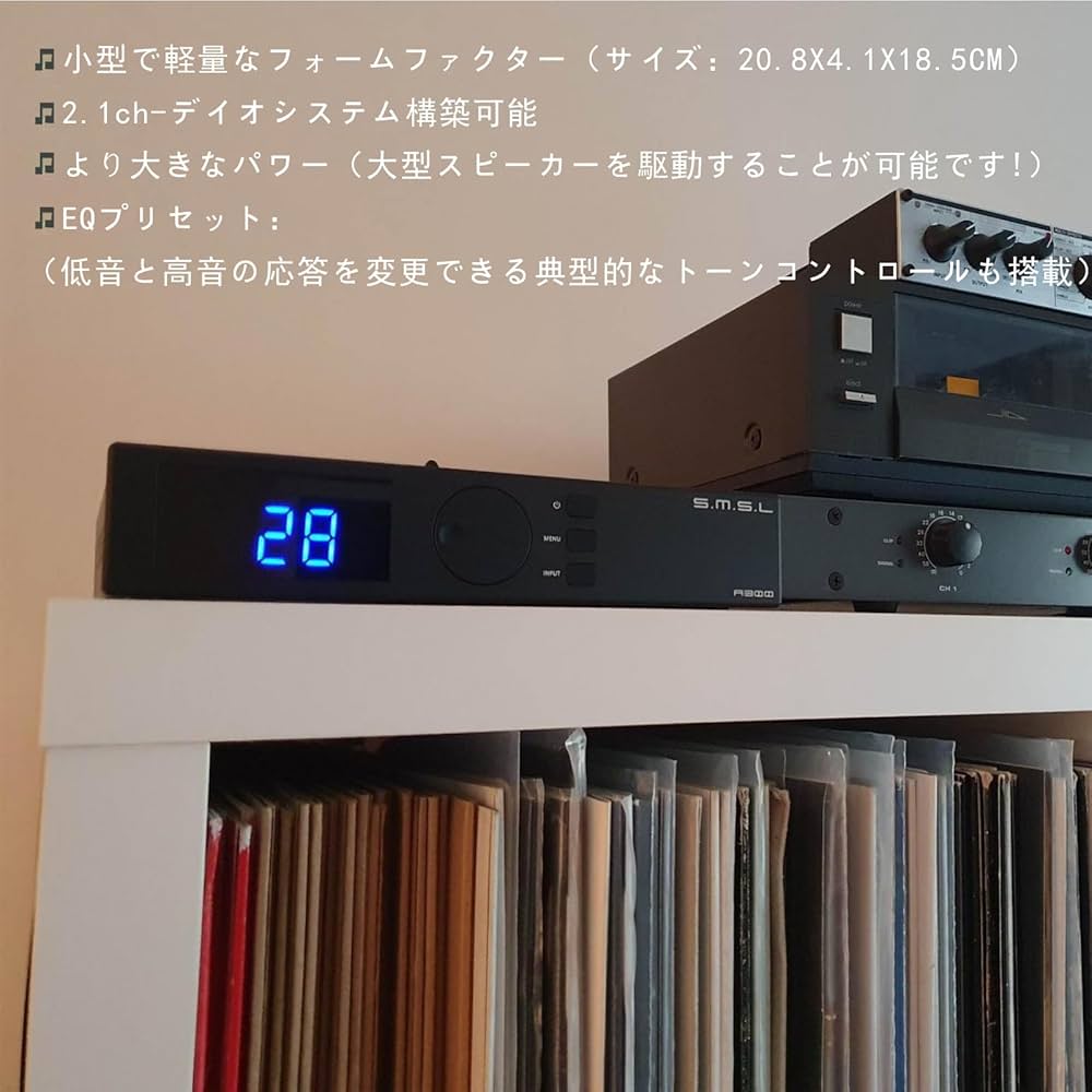 Amazon.co.jp: S.M.S.L A300 アンプ Bluetooth 5.0 BTL 165W x 2