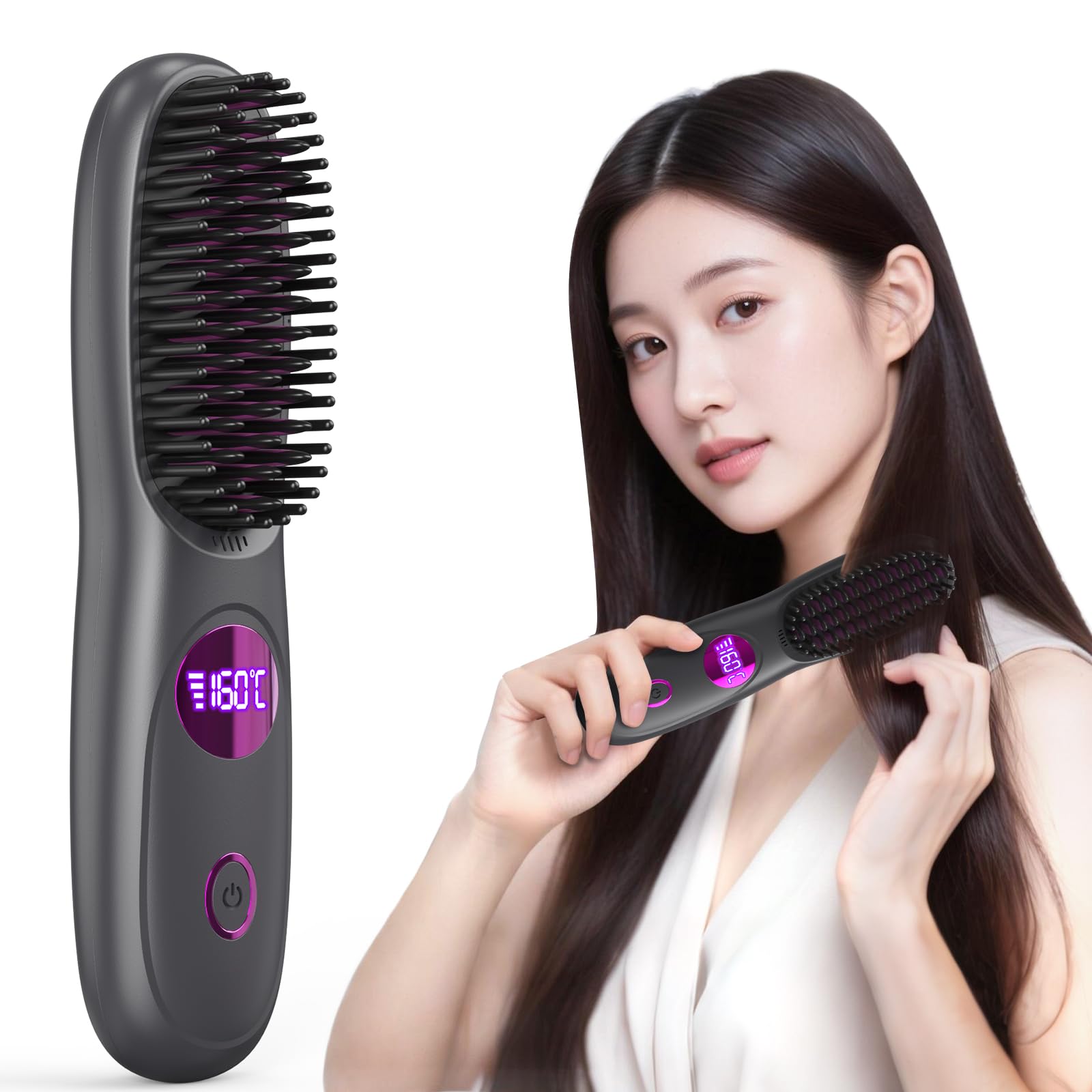 Amazon.co.jp: BlueCrest ヘアアイロン コードレスヒートブラシブラシ