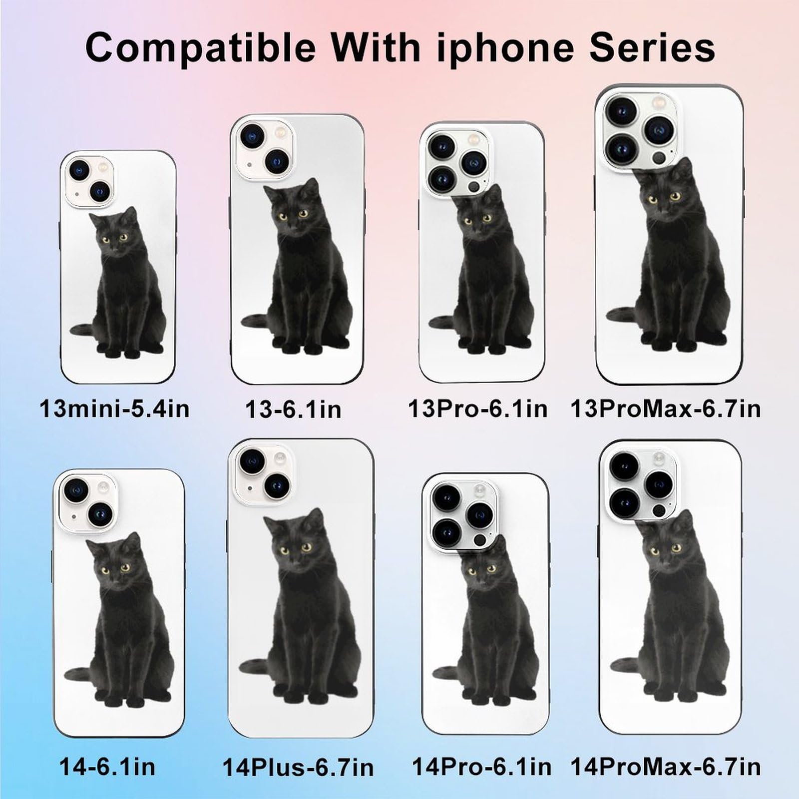 Amazon.co.jp: 【iPhone 12 Miniケース】 猫柄 ねこ 黒猫 かわいい
